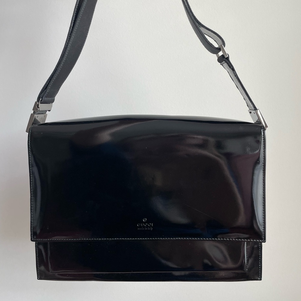 Vintage Gucci Patent Shoulder Bag